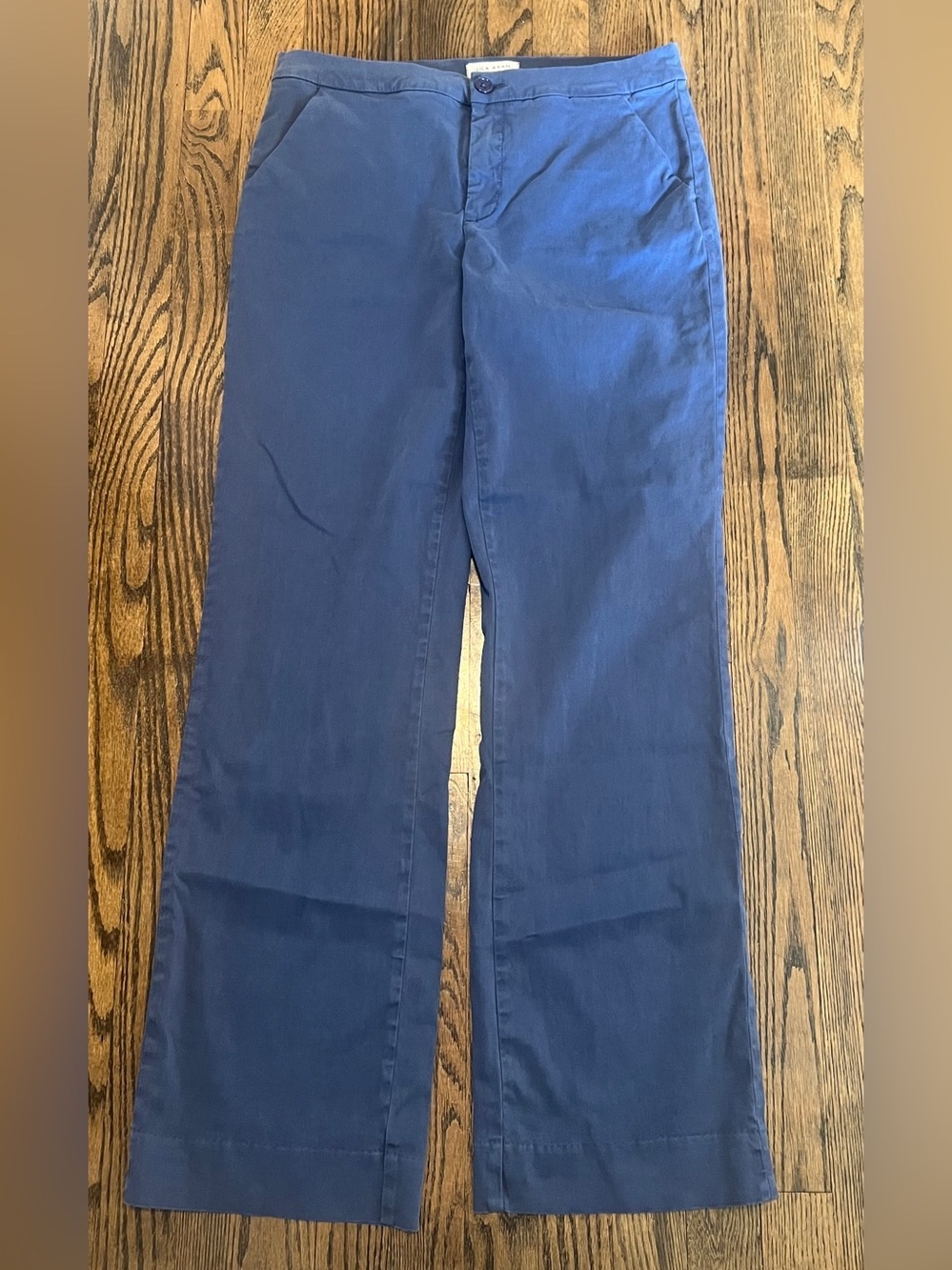 Lila Ryan Navy Straight-Leg Pants